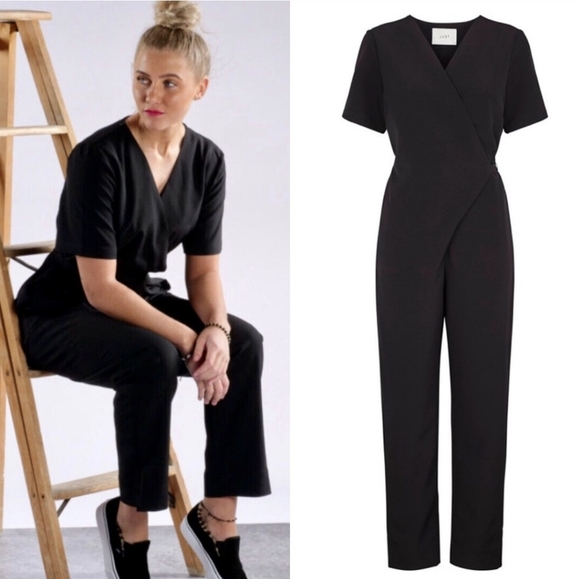 NWOT Just Female Gilda Belted Jumpsuit - Size S - Picture 8 of 11